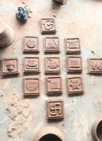 Nav - Garh tiles with 70:30 ratio of recycled and fresh clay